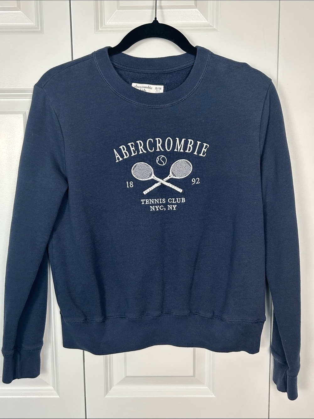 abercrombie kids Navy Blue Tennis Club Sweatshirt
